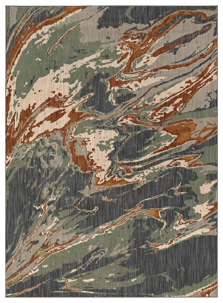 Furniture of America - Wilhelm 8' X 11' Area Rug in Doppler Teal - RG8159M View 1