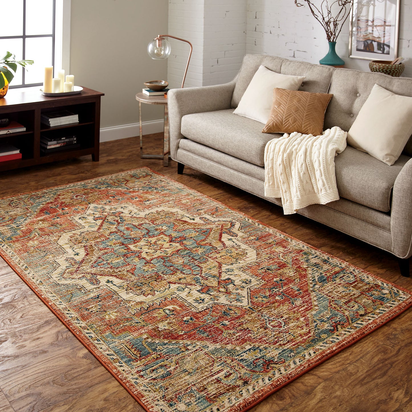 Furniture of America - Wilhelm 8' X 11' Area Rug in Spice Rose - RG8160M View 6