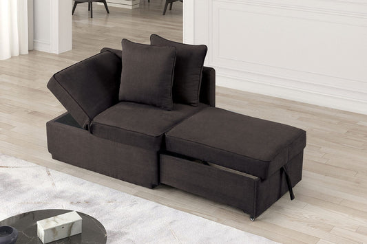 Furniture of America - Woburn Convertible Chair in Gray - FM6962GY View 2