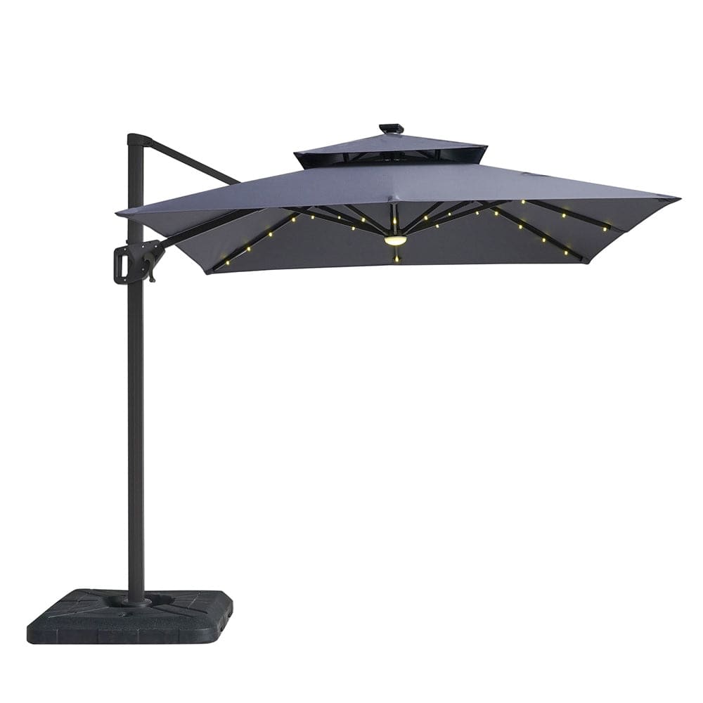 Furniture of America - Xico 8' SQ Umbrella in Gray - LA-A030GY View 1