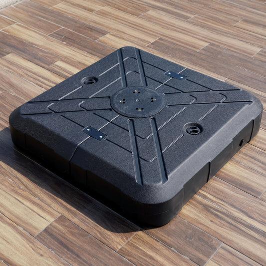 Furniture of America - Xico 8' SQ Umbrella with Base in Red - LA-A030RD+BASE View 2