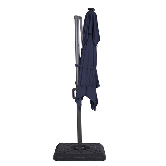 Furniture of America - Xico 8' SQ Umbrella with Base in Teal - LA-A030TL+BASE View 2