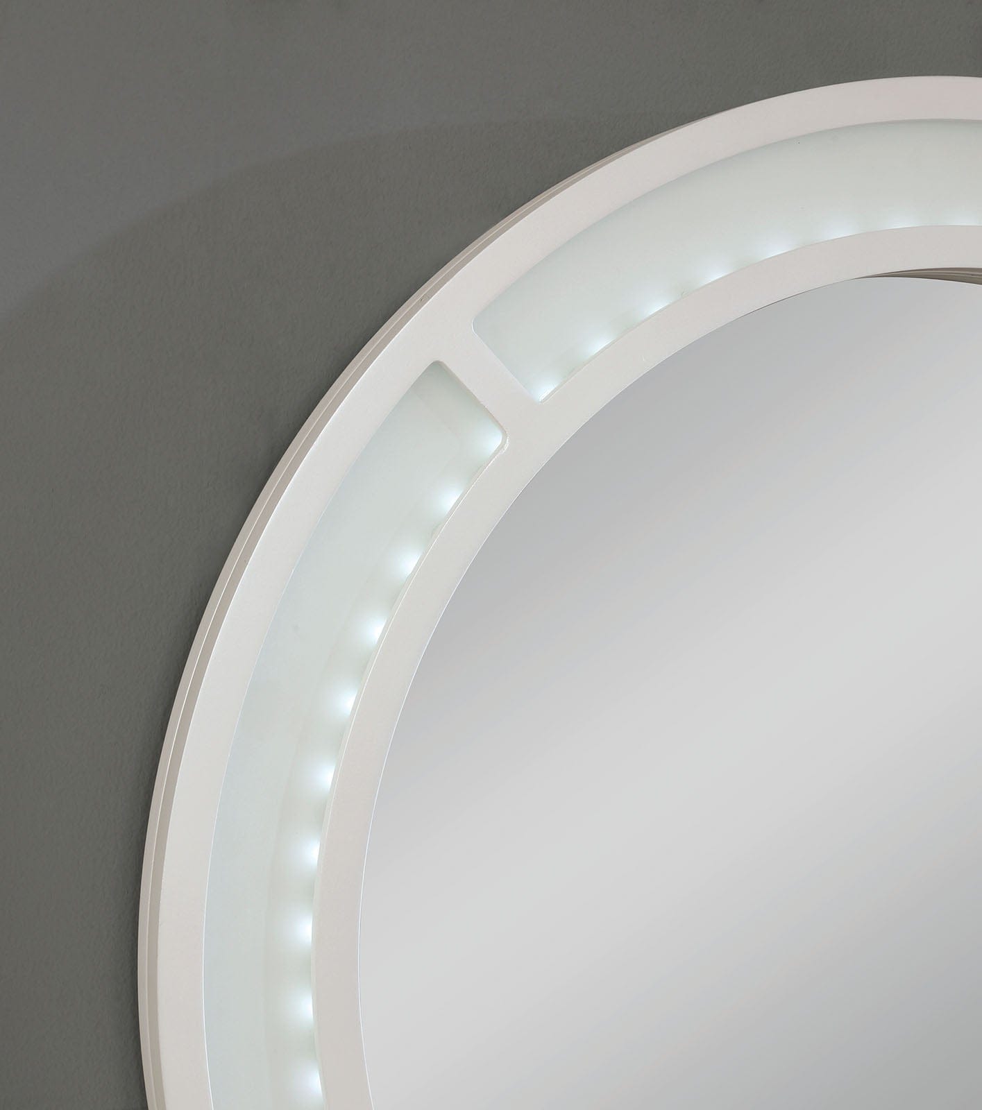 Furniture of America - Yasmine Vanity Set in Luminous White - FOA-DK5683WH-PK View 5
