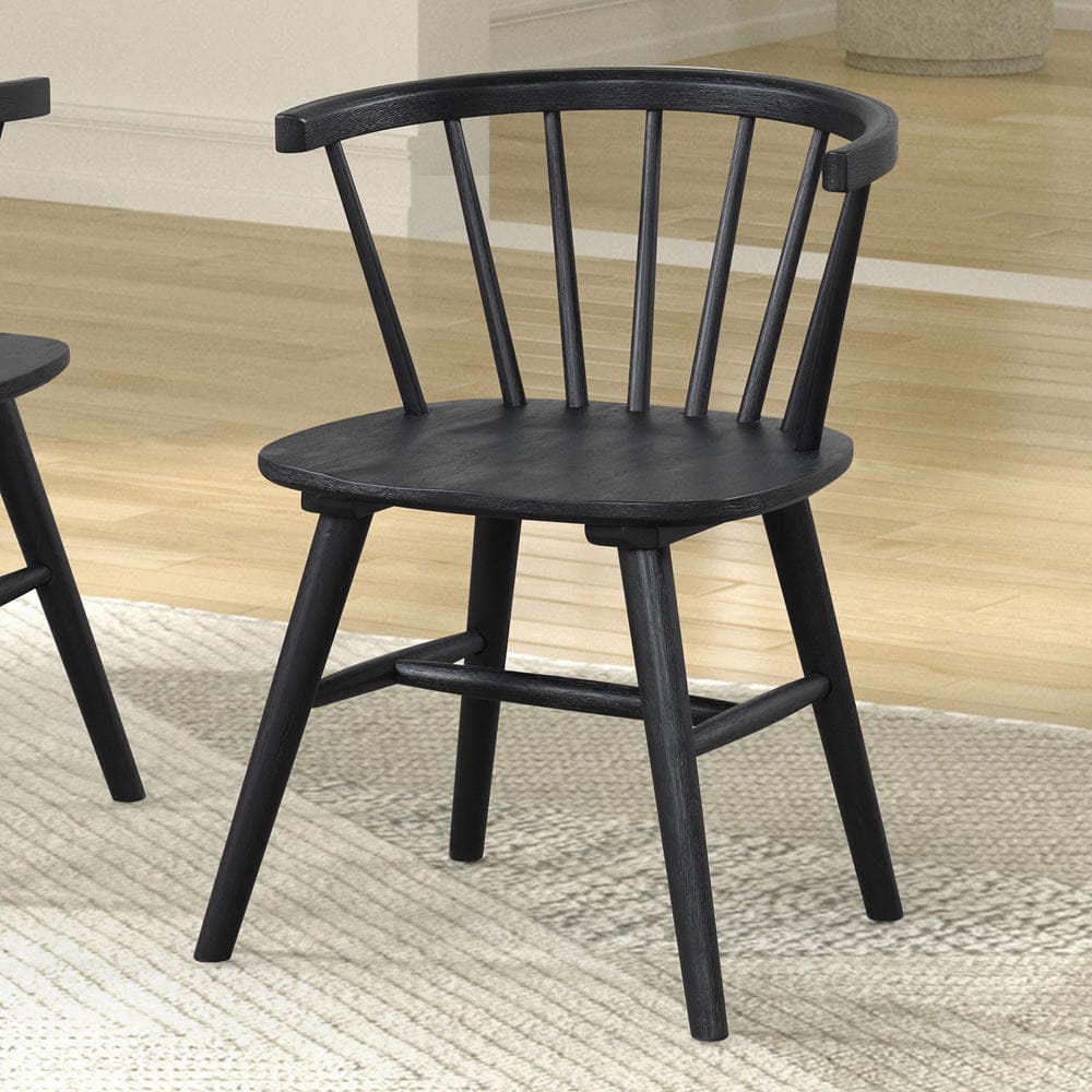 Furniture of America - Yate Side Chair Set of 2 in Black - FM3102BK-SC-2PK View 1