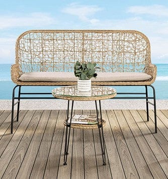 Furniture of America - Zalika Patio Bench - FM80010NT-BN View 1