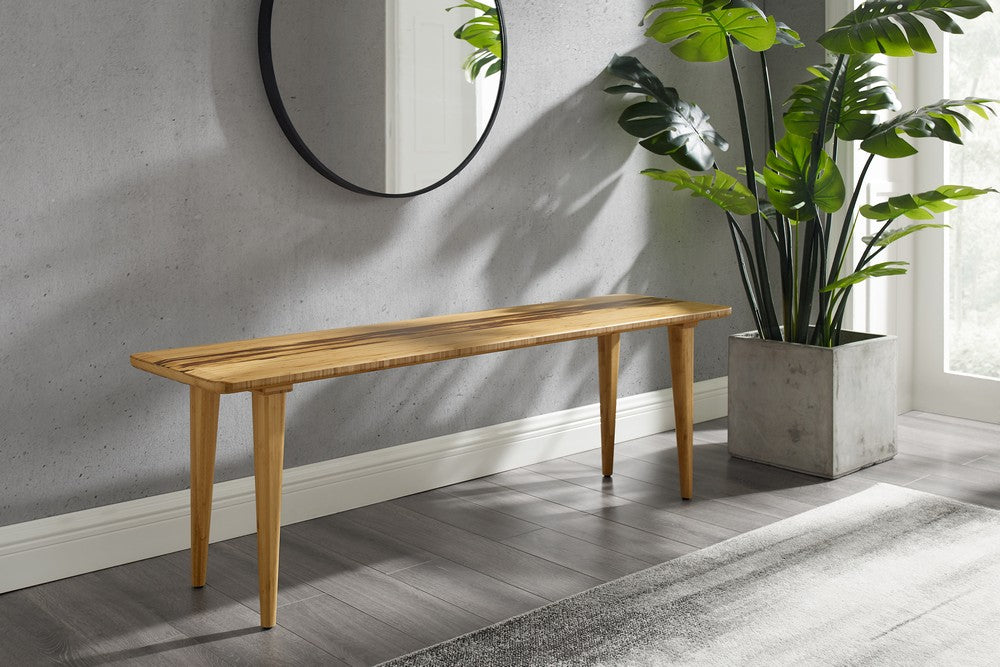 Greenington - Sarah 55 Mid-Century Modern Dining Bench in Solid Moso Bamboo - SRH013GD view 8