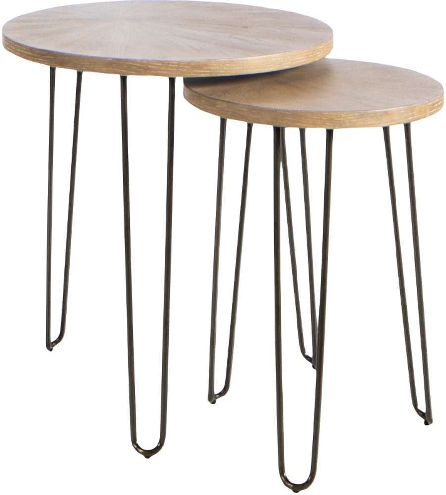 Hammary - Oblique Round Nesting End Tables - 834-914 veiw 1
