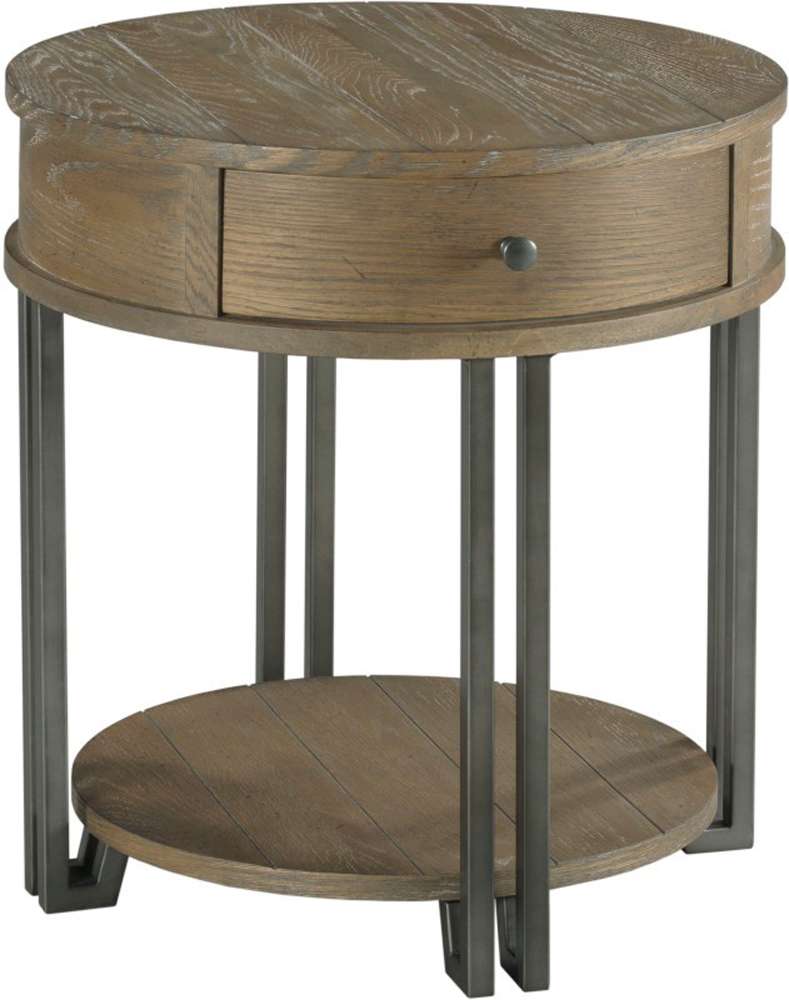 Hammary - Saddletree-Hamilton Round Chairside Table - 954-918 veiw 1