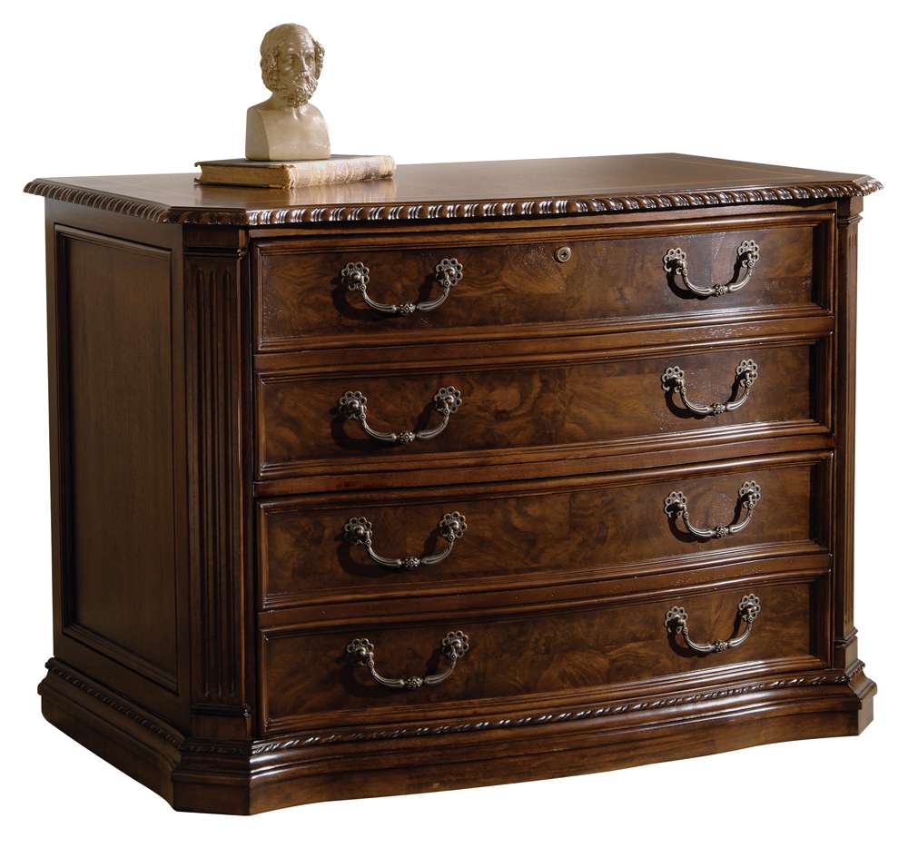 Hekman Furniture - Old World Walnut Burl - Executive File Cabinet - 79163 veiw 1