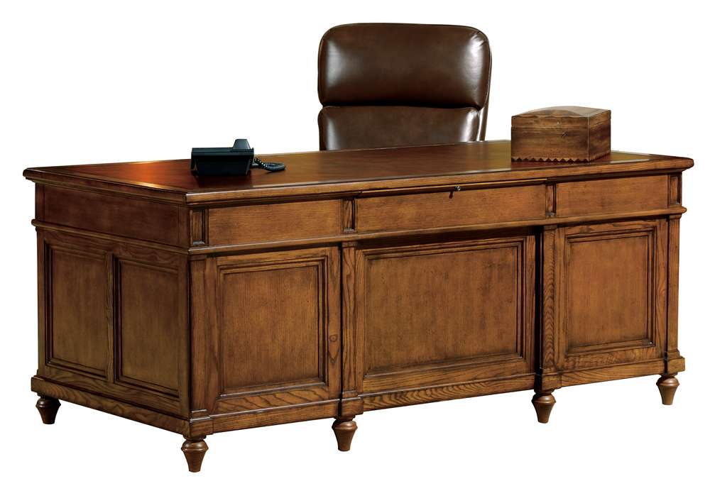 Hekman Furniture - Urban Ash Burl - Executive Desk - 79100 veiw 2