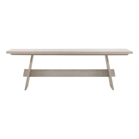 Henry & Mason - Ari 95in Whitewashed Reclaimed Pine Wood Dining Table - DV7064 veiw 2