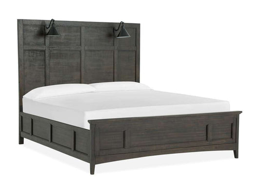 Henry & Mason - Ashmere Falls Complete California King Lamp Panel Bed with Regular Rails - AFA00614 view 2