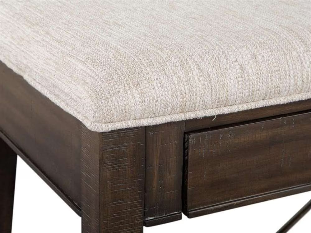 Henry & Mason - Ashmere Falls Wood Bench w/Upholstered Seat KD - AFA00740 view 8