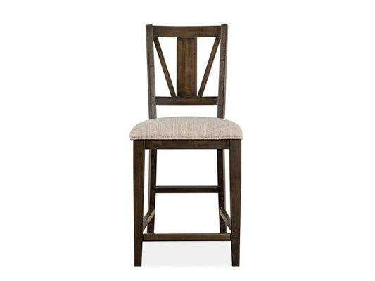 Henry & Mason - Ashmere Falls Wood Counter Chair w/Upholstered Seat (Set of 2) KD - AFA00746 view 2