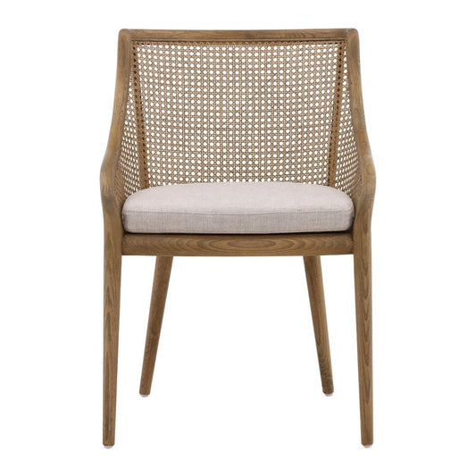Henry & Mason - Azalea Ash Wood and Beige Linen Dining Chair - DV7508 veiw 2