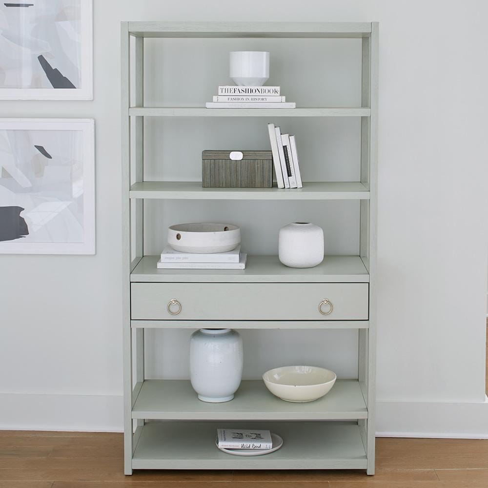 Henry & Mason - Borough Accent Bookcase in Green Mist - AFA01764 view 1