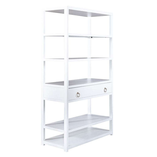Henry & Mason - Borough Accent Bookcase in Wirebrushed White - AFA01768 view 2
