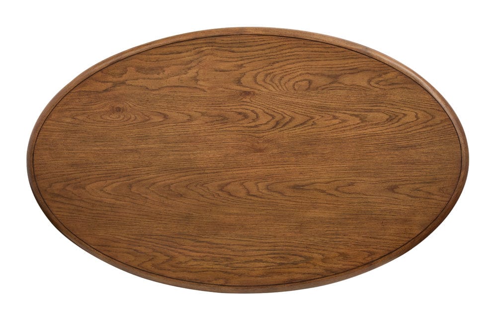 Henry & Mason - Brannix Tawny Brown Oval Cocktail Table With Casters - AFA01290 view 7