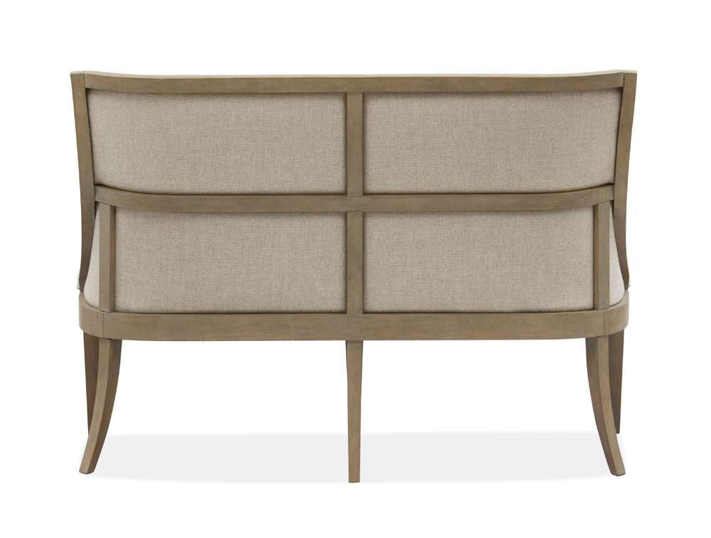 Henry & Mason - Briarhill Wood Bench w/Upholstered Seat & Back KD - AFA00721 view 3