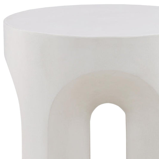 Henry & Mason - Brookins Ivory Concrete Side Table - DV7270 veiw 2