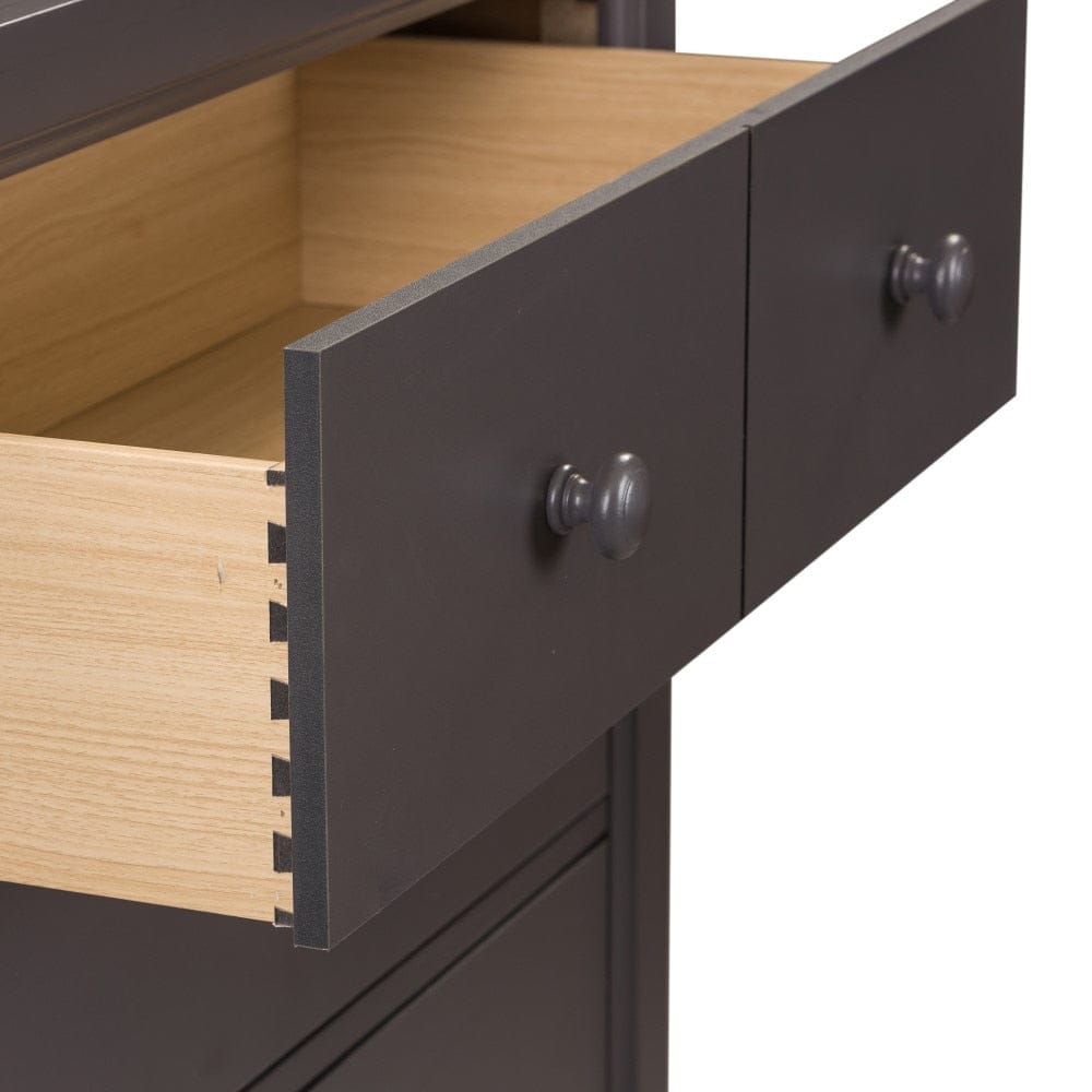 Henry & Mason - Cabin Vista 5 Drawer Chest in Dark Gray - AFA02707 view 5