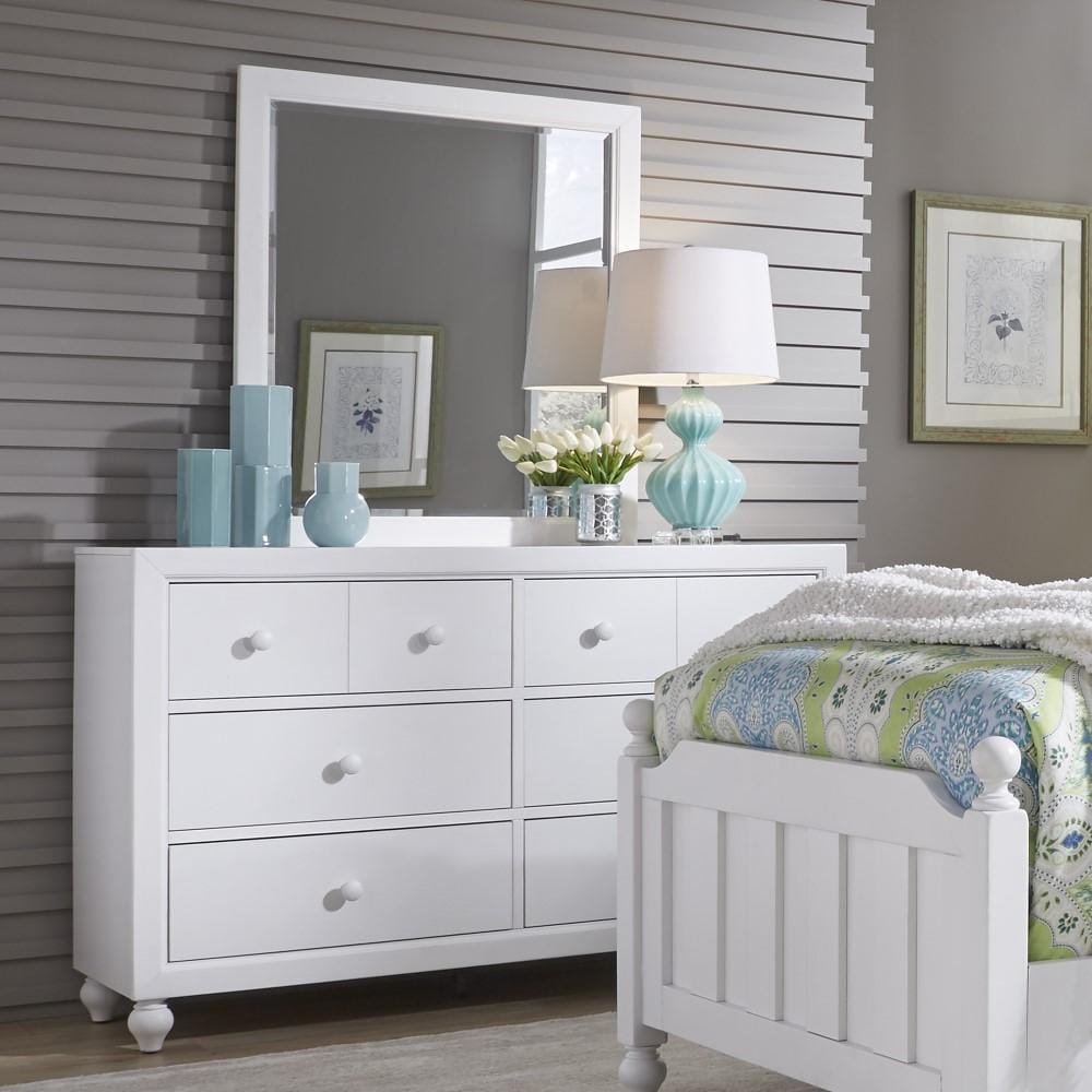 Henry & Mason - Cabin Vista Dresser & Mirror in White - AFA03030 view 7