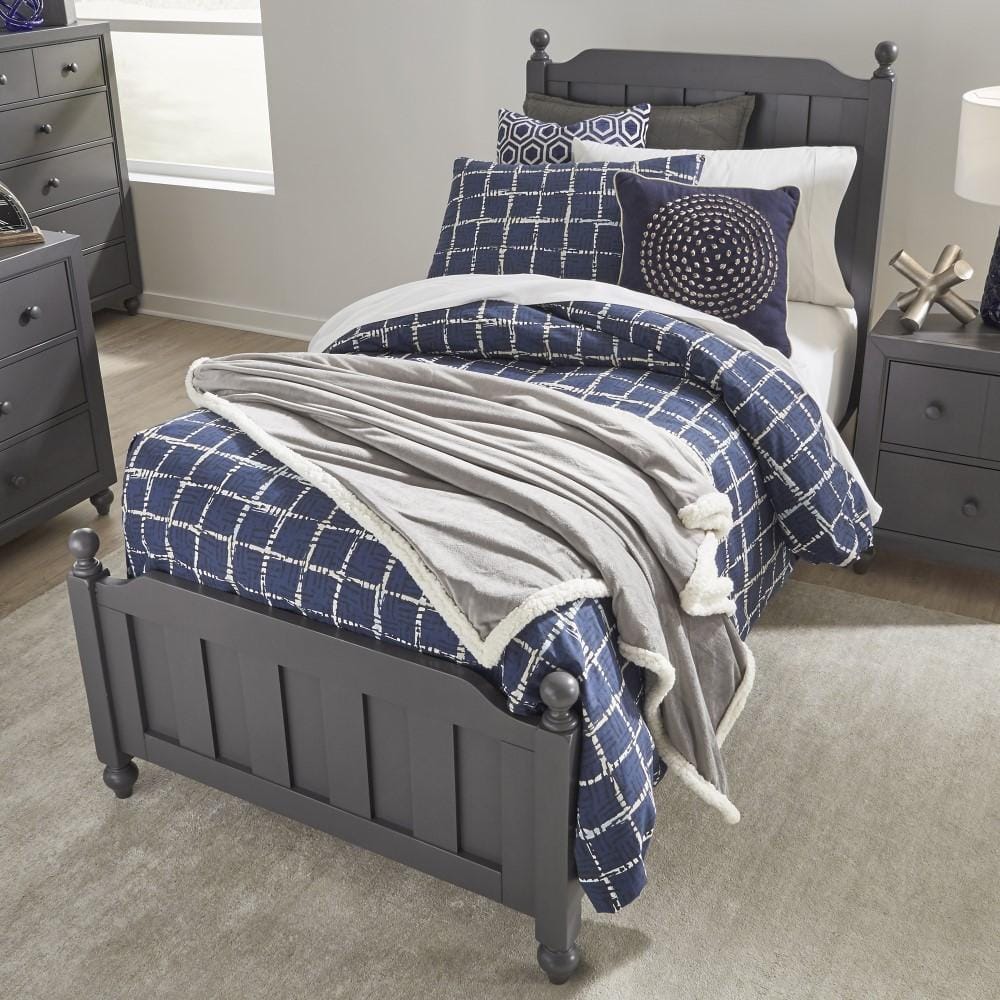 Henry & Mason - Cabin Vista Full Panel Bed in Dark Gray - AFA02711 view 6