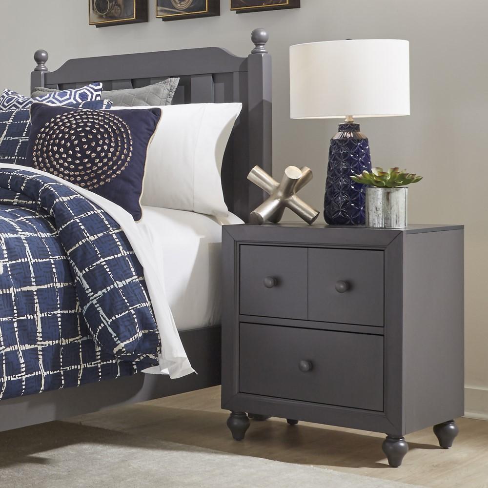 Henry & Mason - Cabin Vista Night Stand in Dark Gray - AFA02709 view 6