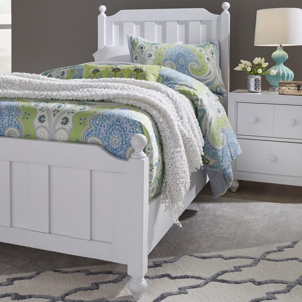 Henry & Mason - Cabin Vista Twin Panel Bed in White - AFA03033 view 6