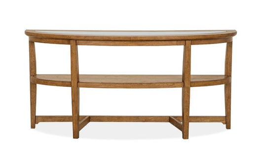 Henry & Mason - Calden Honey Brown Shelf Sofa Table - AFA00945 view 2