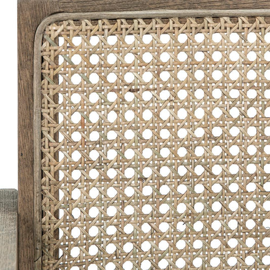 Henry & Mason - Camp Hill Gray Washed Oak and White Linen Dining Chair - DV7339 veiw 2
