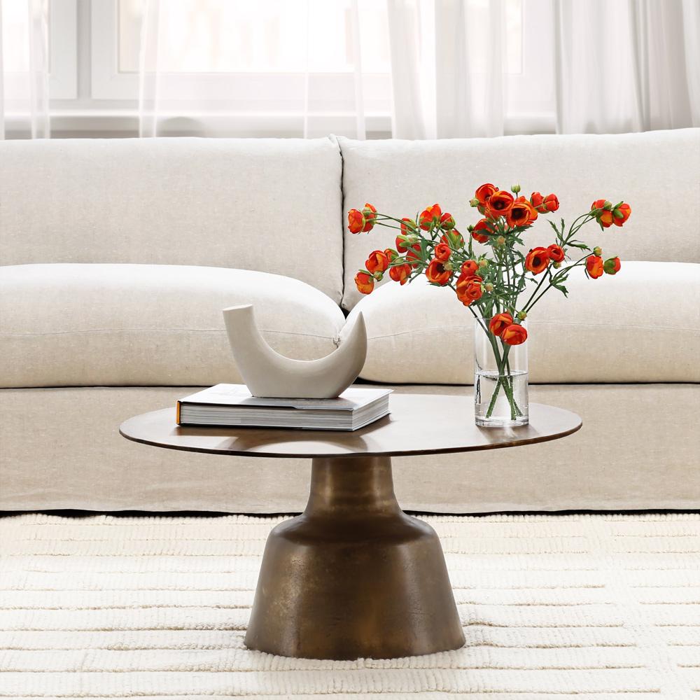 Henry & Mason - Chatworth Cast Aluminum 34in Round Coffee Table - DV7812 veiw 5