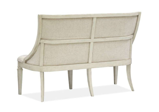 Henry & Mason - Coastal Birch Wood Bench w/Upholstered Seat & Back - AFA00454 view 2