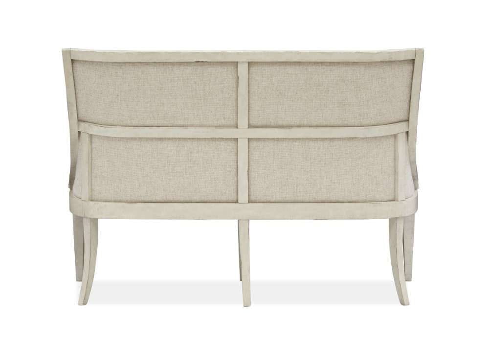 Henry & Mason - Coastal Birch Wood Bench w/Upholstered Seat & Back - AFA00454 view 3