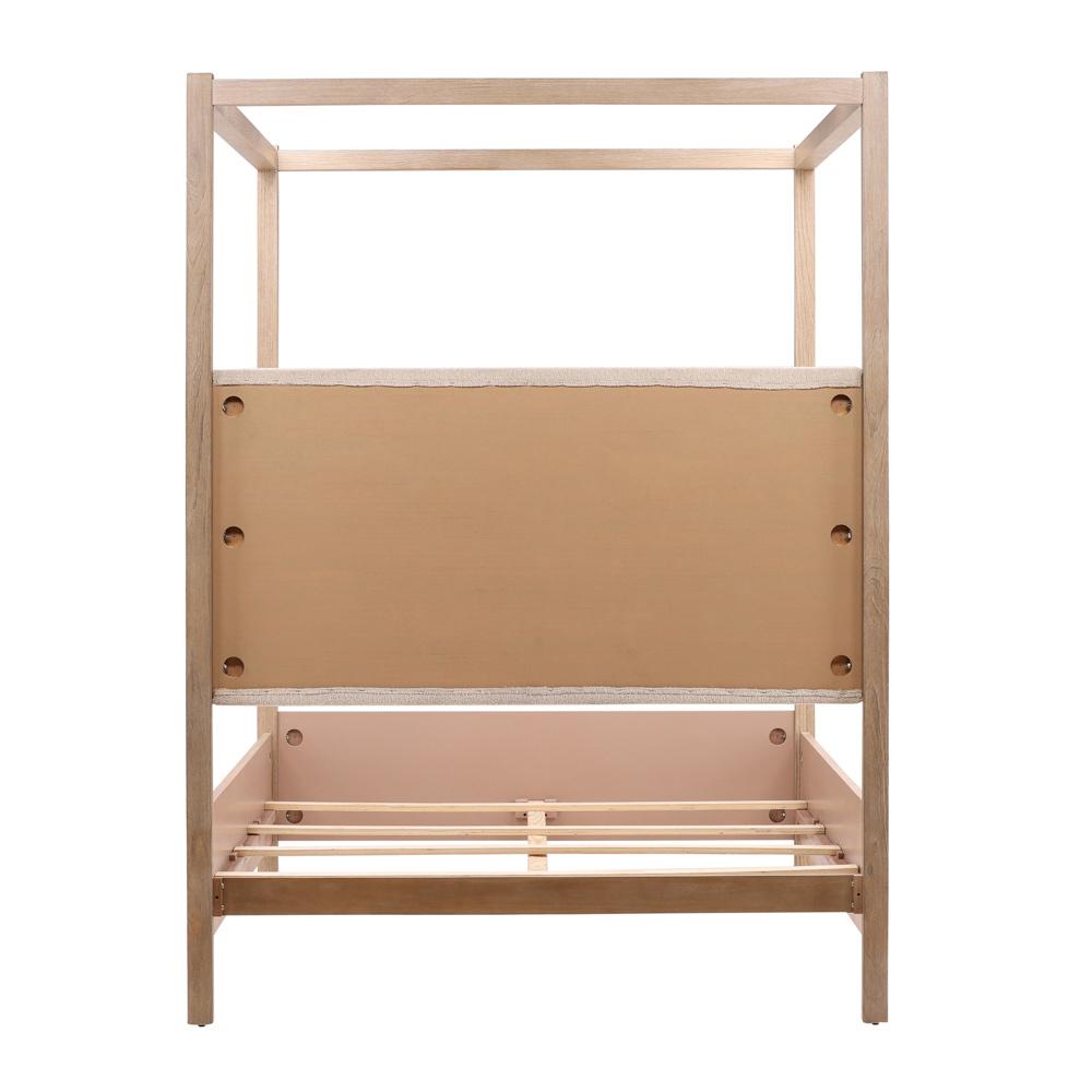 Henry & Mason - Dani Pine Wood Queen Canopy Bed in Light Warm Wash Finish - DV7230 veiw 5