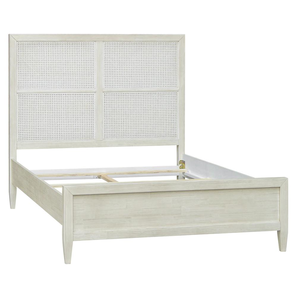 Henry & Mason - Delgado Reclaimed Acacia Wood Queen Bed in Whitewashed Finish - DV7194 veiw 4