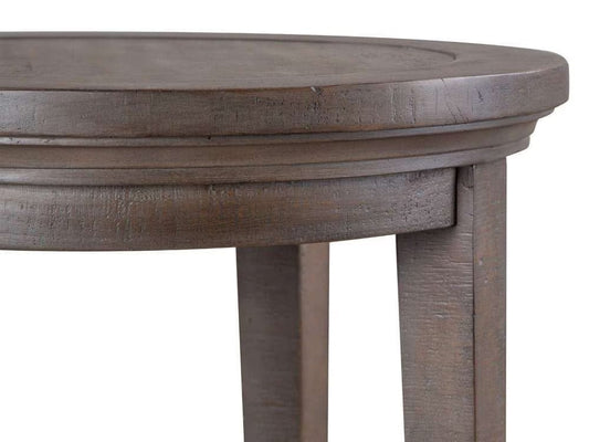 Henry & Mason - Delmere Point Round Accent End Table in Dovetail Grey - AFA00715 view 2