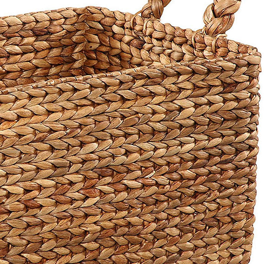 Henry & Mason - Denche Natural Water Hyacinth Basket - Set of 2 - DV7922 veiw 2