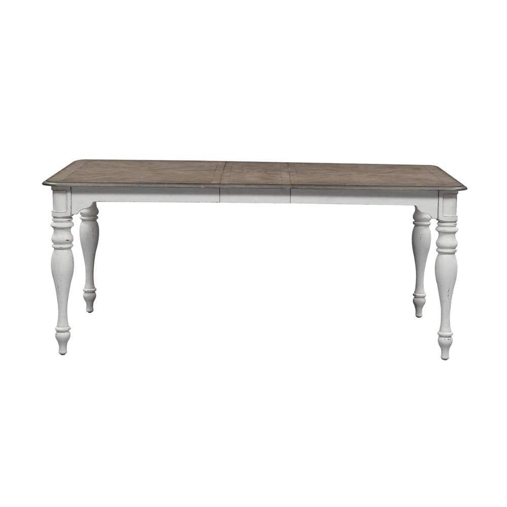 Henry & Mason - Dogwood Estate 5 Piece Leg Table Set in Antique White & Weathered Bark - AFA02040 view 6