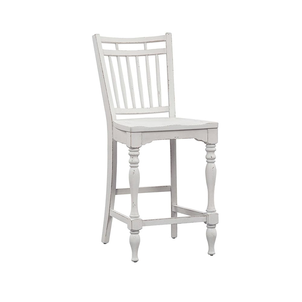 Henry & Mason - Dogwood Estate Opt 5 Piece Gathering Table Set in Antique White & Weathered Bark - AFA02046 view 3