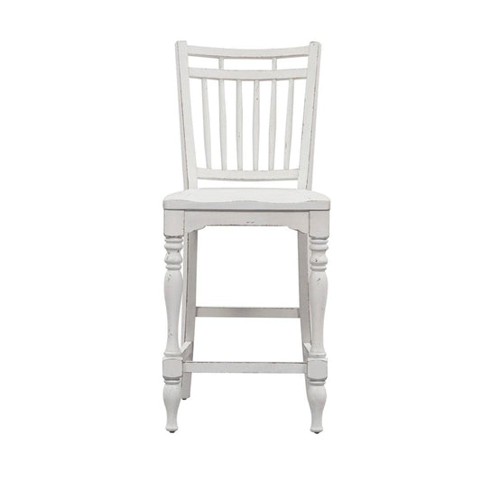 Henry & Mason - Dogwood Estate Spindle Back Counter Chair (RTA) (Set of 2) in Antique White & Weathered Bark - AFA01951 view 2