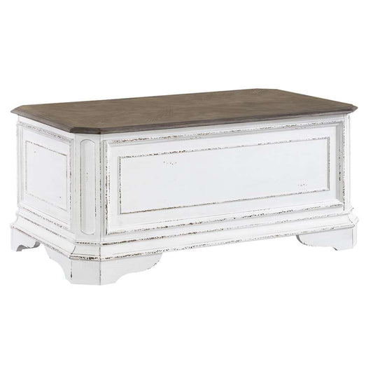 Henry & Mason - Dogwood Estate Storage Trunk in Antique White & Weathered Bark - AFA02152 view 2