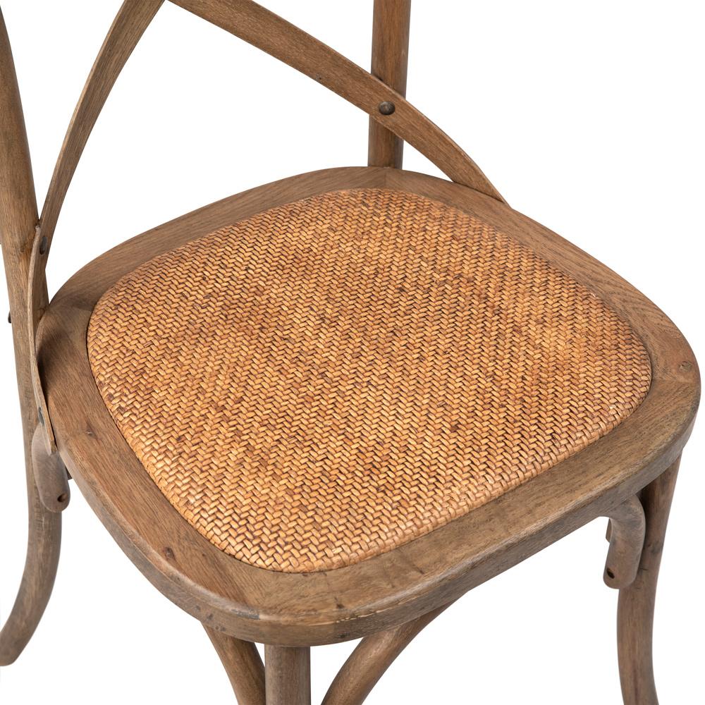 Henry & Mason - Dover Oak and Rattan Dining Chair in Natural Finish - DV7881 veiw 5