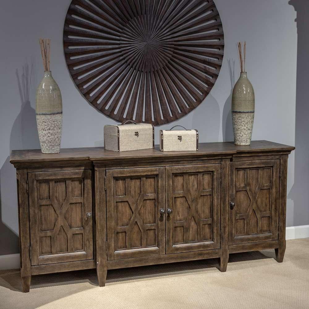 Henry & Mason - Eden Dale 76 Inch TV Console in Saddle Brown - AFA02303 view 1
