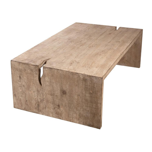 Henry & Mason - Elliot 54in X 32in Reclaimed Pine Wood Coffee Table in a Light Warm Wash Finish - DV7861 veiw 2