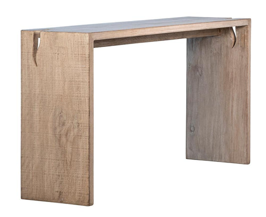 Henry & Mason - Elliot Reclaimed Pine Wood Console Table in a Light Warm Wash Finish - DV7872 veiw 2