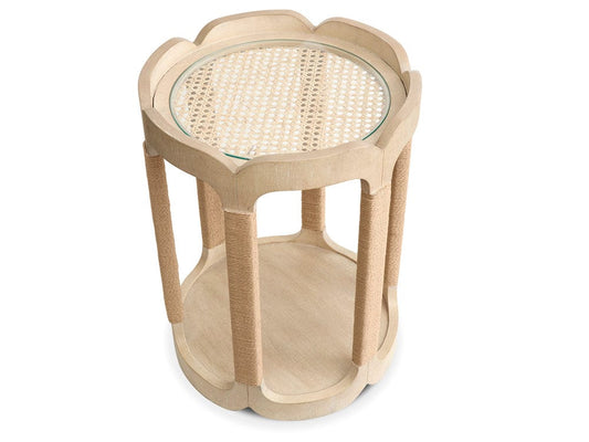 Henry & Mason - Ember Cove Sanibel Brown Drum Table - AFA01412 view 2