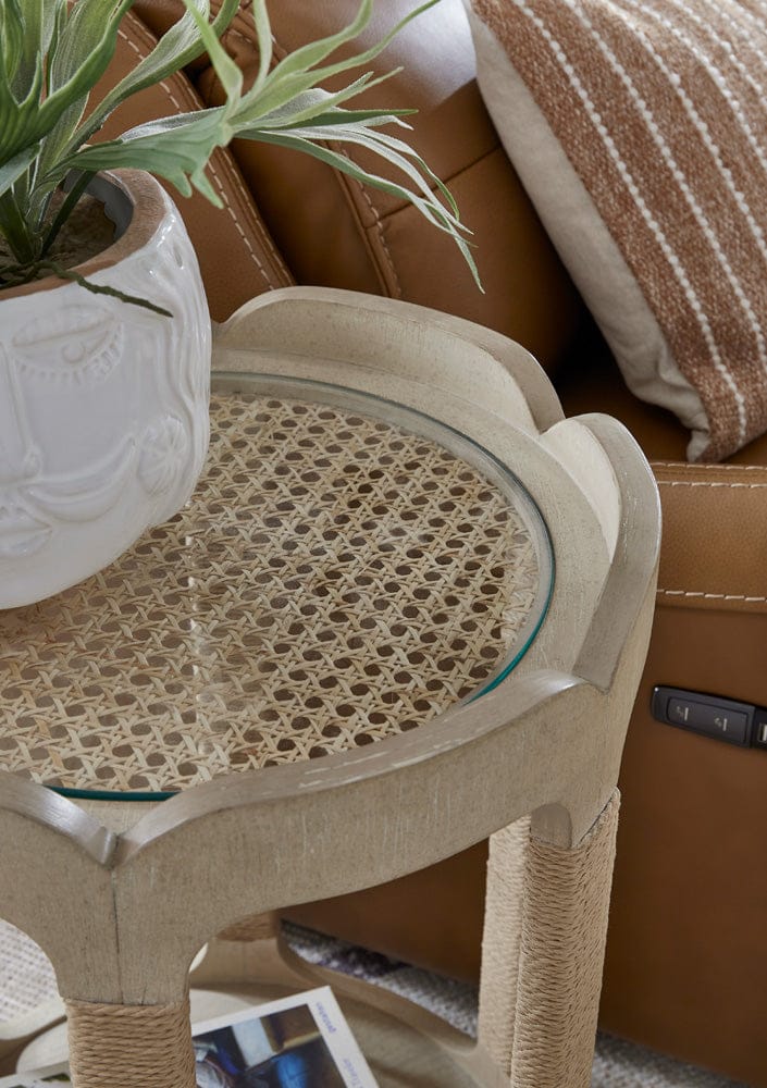 Henry & Mason - Ember Cove Sanibel Brown Drum Table - AFA01412 view 7