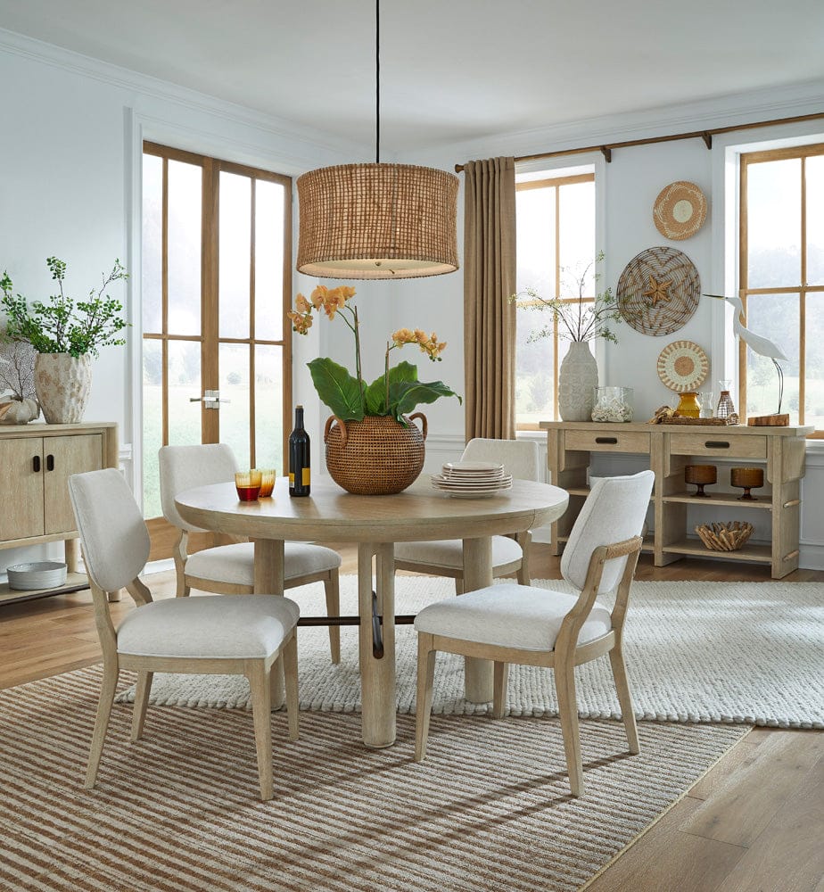 Henry & Mason - Ember Cove Sanibel Brown Extendable Round Dining Table - AFA01413 view 12