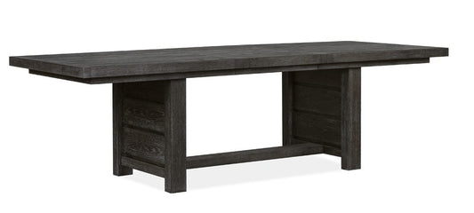 Henry & Mason - Ember Creek Ravenwood Black Extendable Trestle Dining Table - AFA01175 view 2